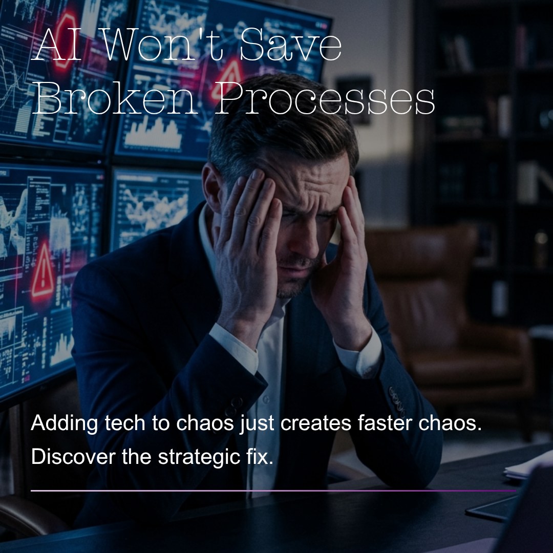 AI Won't Save Broken Processes - adding tech to chaos just creates faster chaos
